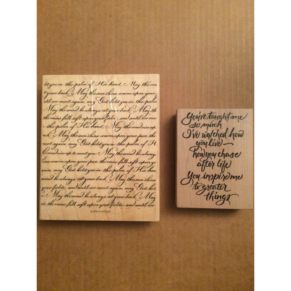INVENTORY REDUCTION SALE. Stampin’ Up! Script Stamp and Bonus Stamp B30